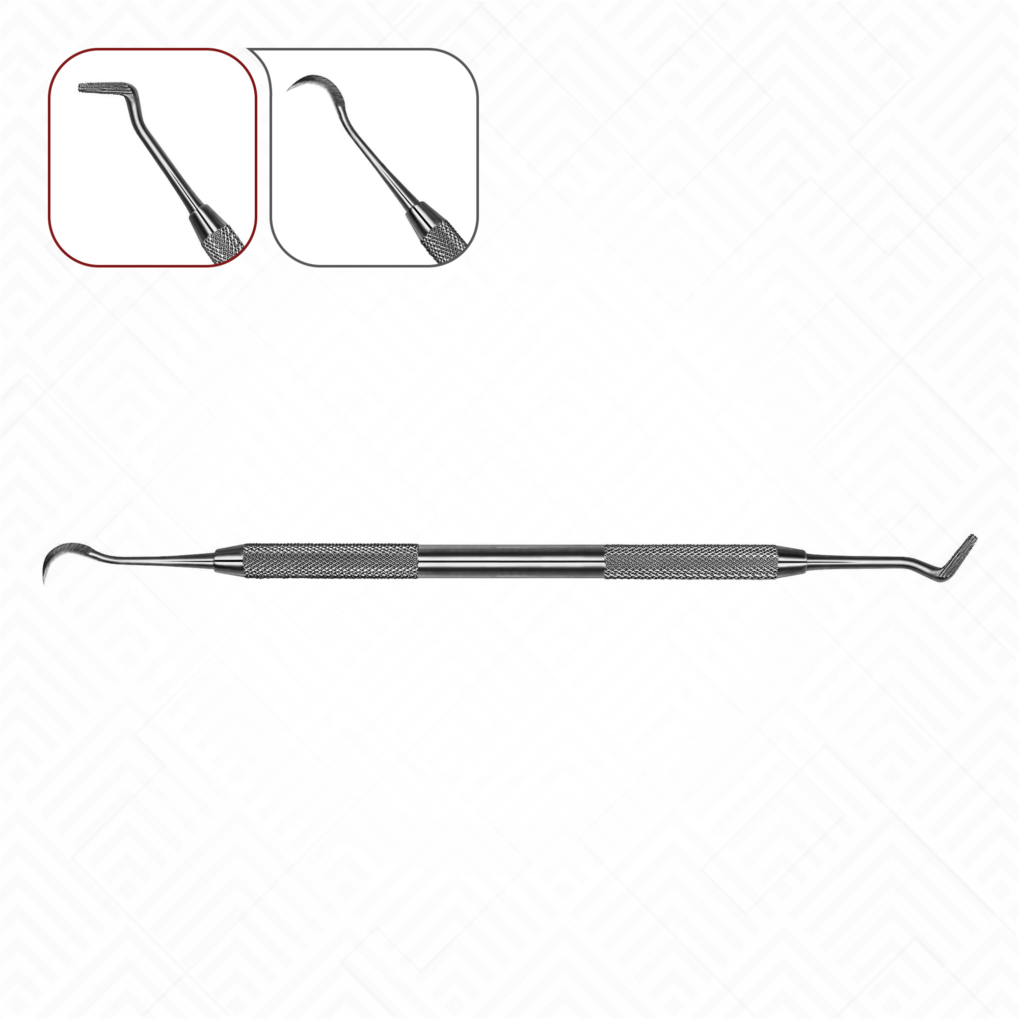 12-Piece Orthodontic Dental Instrument Set - Band Pusher & Scaler - German Grade